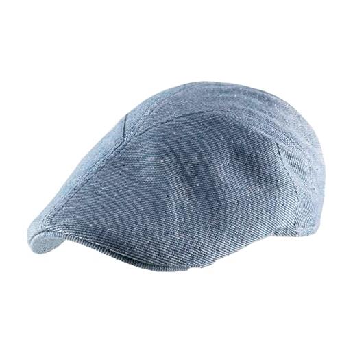 Revertera - cappellino piatto, berretto gatsby azzo - size l