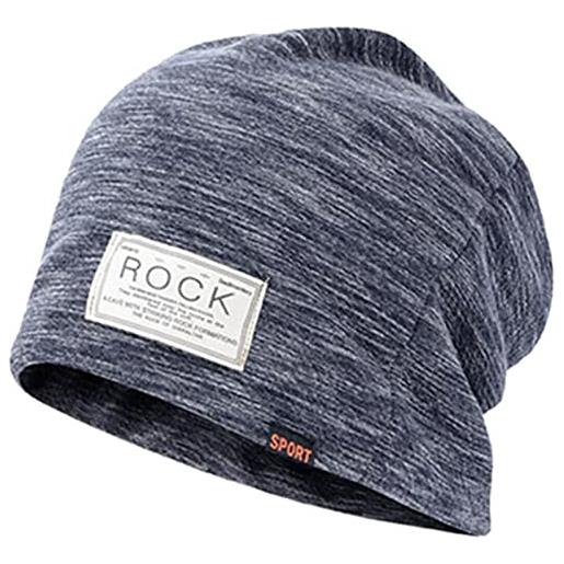 LukyTrge cappello unisex anti radiazioni, cappello protettivo contro onde elettromagnetiche emf, berretto 100% fibra d'argento (colore: blu navy, taglia: taglia unica)