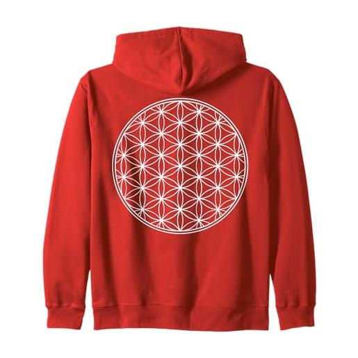 Trippy Apparel sacred geometry zip hoodie - tapestry hoodie flower of life felpa con cappuccio