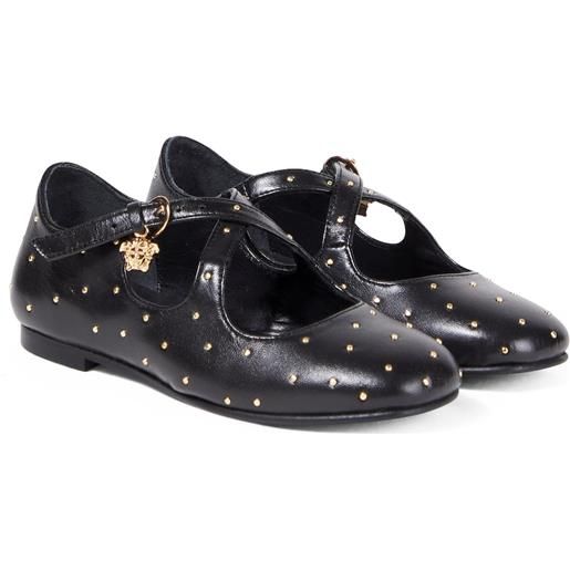 Versace Kids ballerine mary jane in pelle