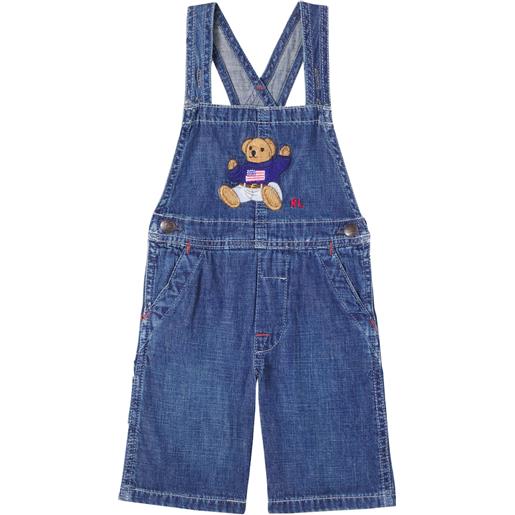 Polo Ralph Lauren Kids baby - salopette di jeans polo bear