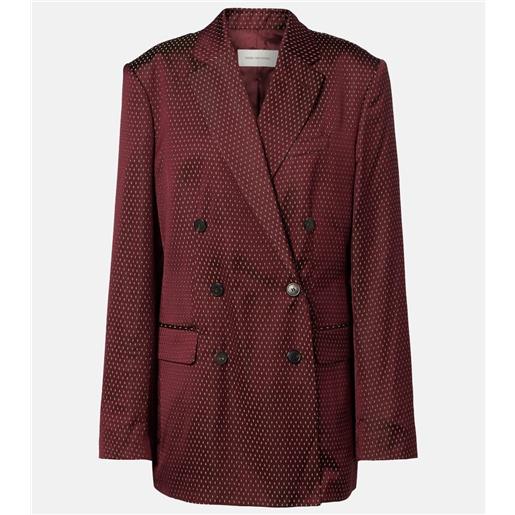 Dries Van Noten blazer doppiopetto a pois