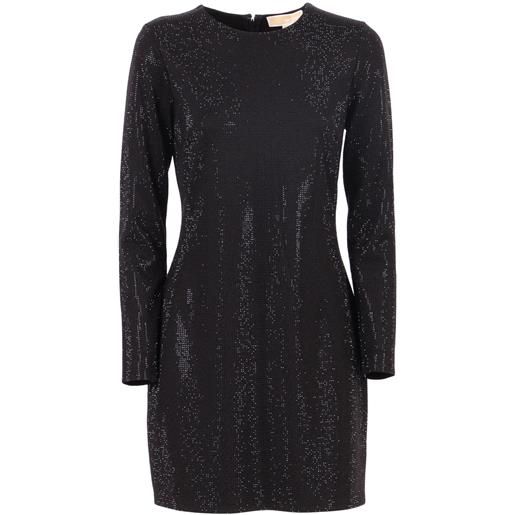 Michael Kors rhinestone ls mini dress