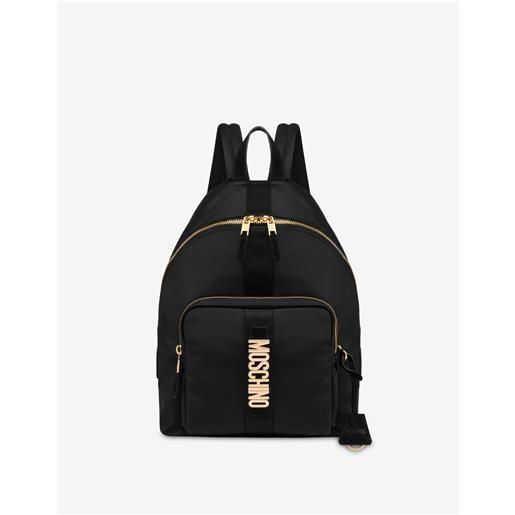 Moschino - zaino in nylon cordura large - nero