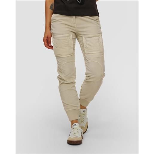 Aeronautica Militare pantaloni cargo beige da donna Aeronautica Militare