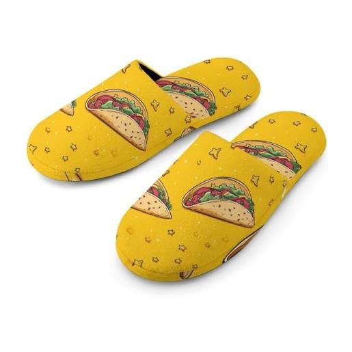 Generic tacoes - pantofole da uomo, morbide, piatte, leggere, antiscivolo, stile: , 47-48_（13-14）