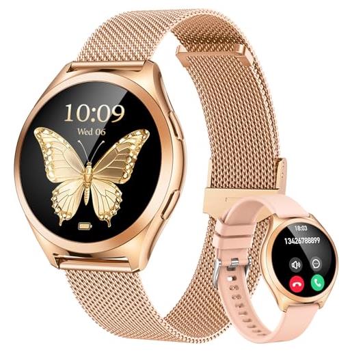 Smartwatch Donna, 1.83 Fitness Orologio con Effettua/Risposta Chiamate