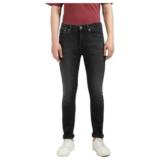 Calvin Klein jeans uomo jeans skinny fit, blu (denim black), 28w/34l
