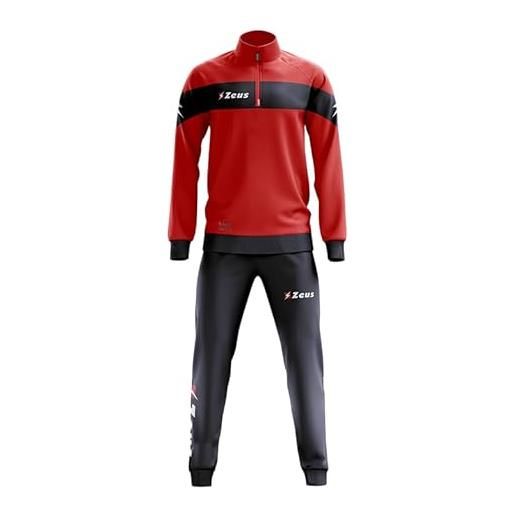 Tuta Sportiva Olympia Zeus - Felpa Con Zip E Pantalone, 100% Poliestere, Perfetta Per Allenamento E Tempo Libero