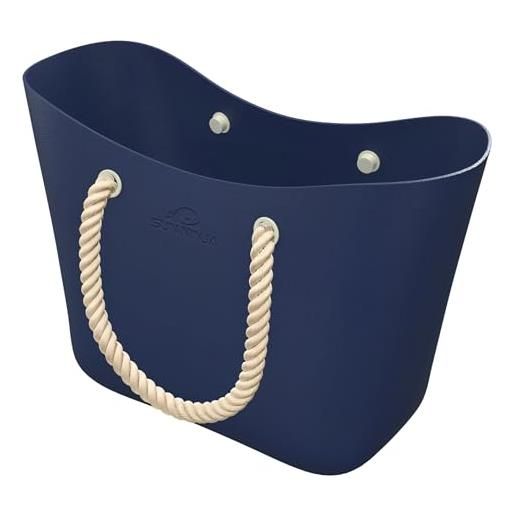 SUN NINJA borsa mare donna grande - borsa per spiaggia in gomma - extra large in eva impermeabile con manici in corda - ideale per barca piscina e viaggi