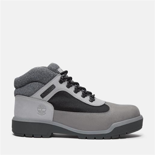 Timberland - stivale impermeabile field da uomo in grigio, uomo, grigio, taglia: 41