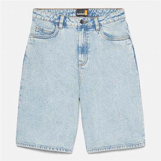 Timberland - shorts in denim da donna in blu chiaro, donna, blu, taglia: 23
