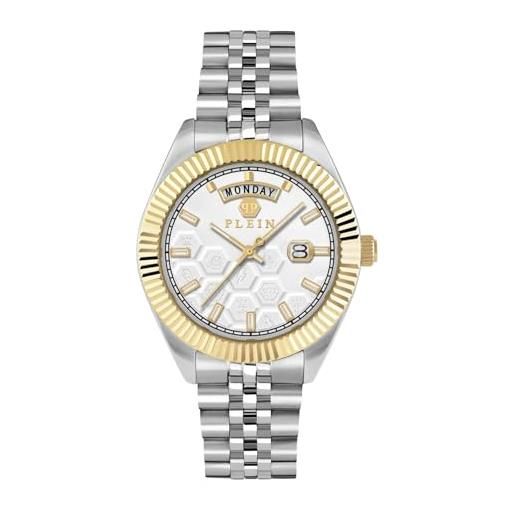 Philipp Plein orologio analogico al quarzo da uomo con cinturino in acciaio inossidabile pwpva0324