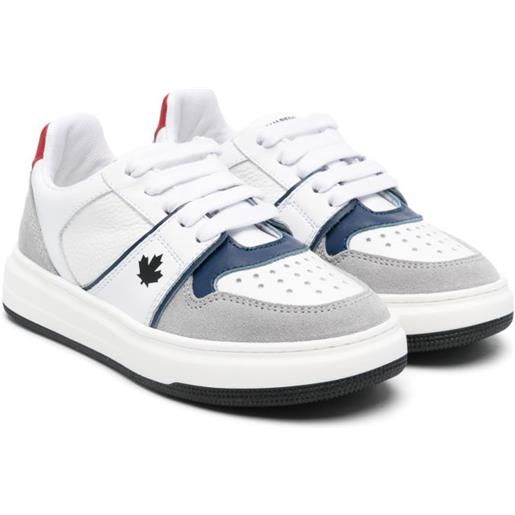 DSQUARED2 KIDS sneakers con design a inserti - bianco
