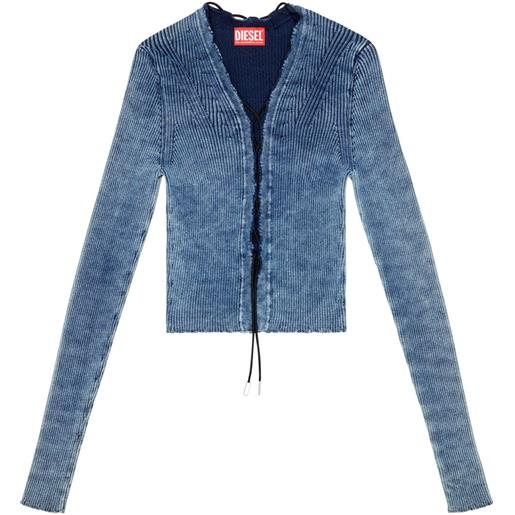 Diesel top m-acchia lace indigo - blu