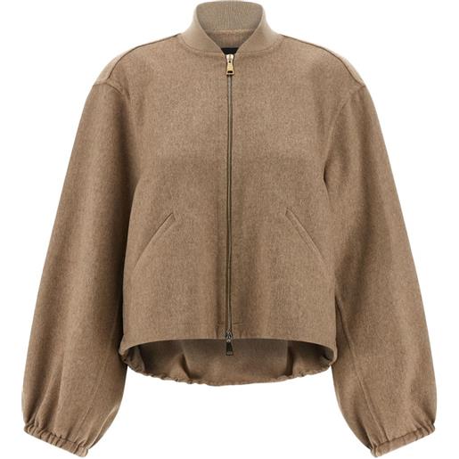 Fabiana Filippi bomber con zip - toni neutri