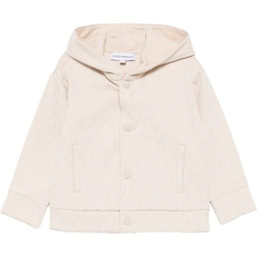 Emporio Armani Kids giacca con monogramma - toni neutri