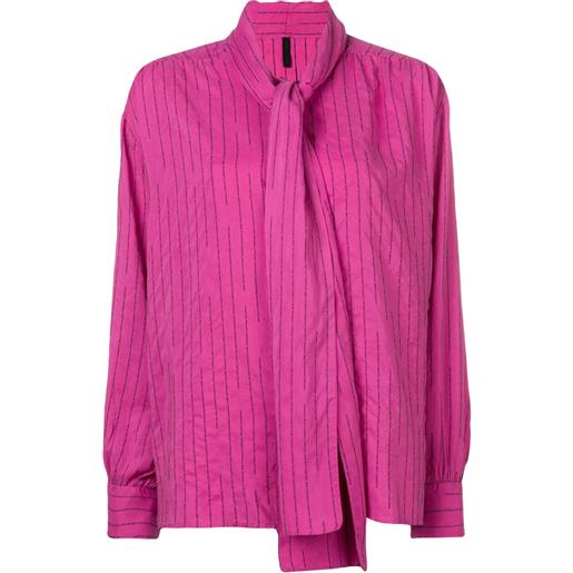 UNRAVEL PROJECT blusa a righe - rosa