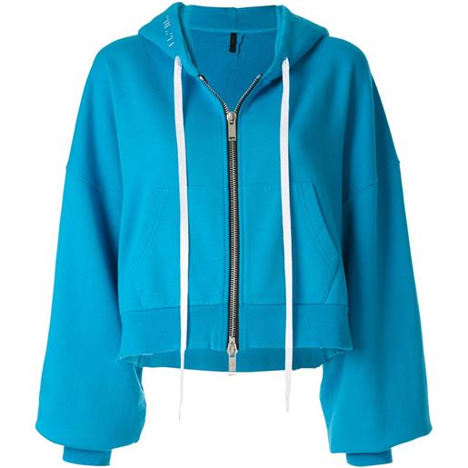 UNRAVEL PROJECT bomber con cappuccio - blu