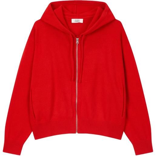 STUDIO TOMBOY felpa con cappuccio e zip - rosso