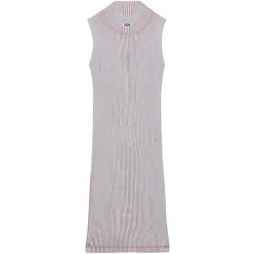 GCDS abito midi a coste - viola