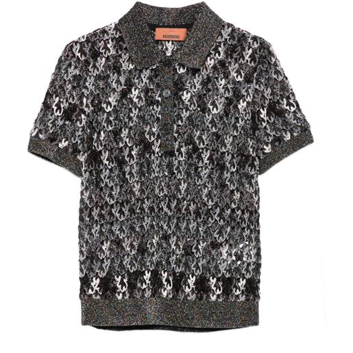 Missoni polo in maglia - marrone