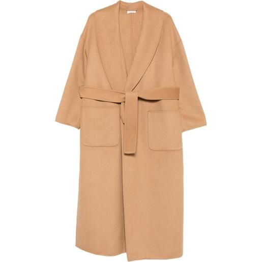 LIU JO cappotto con cintura e tasca con patta - toni neutri