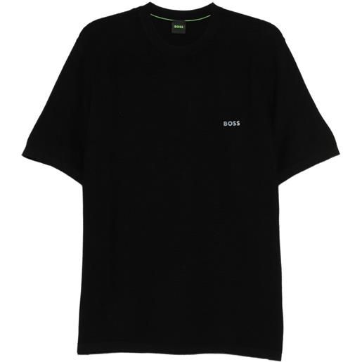 BOSS t-shirt con stampa logo - nero