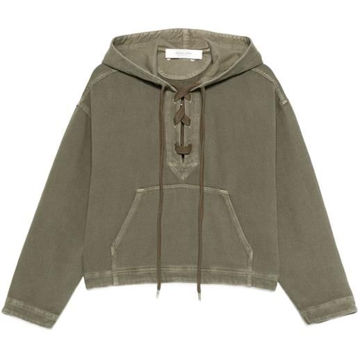 Golden Goose felpa con cappuccio - verde