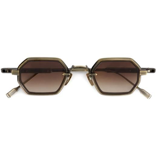 Sato Eyewear occhiali da sole hadar-t geometrici - marrone