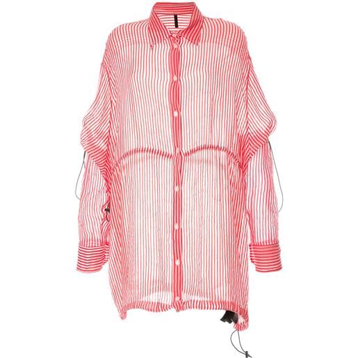 UNRAVEL PROJECT chemisier a righe - rosa