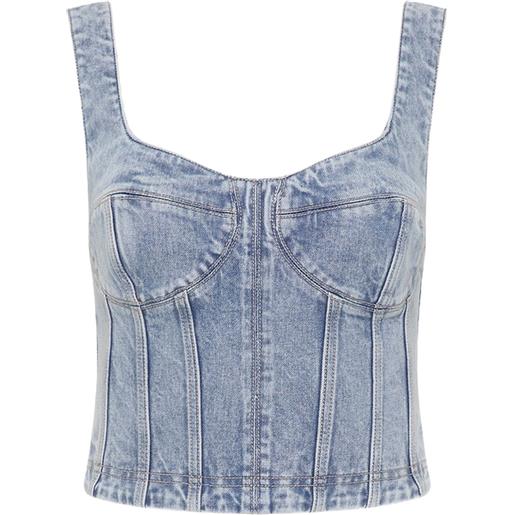Rebecca Vallance corsetto denim - blu
