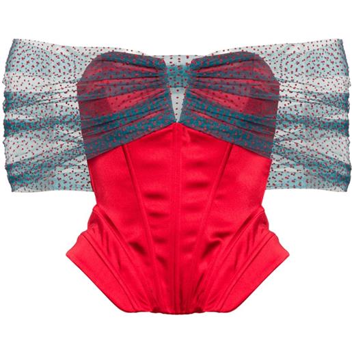 V:PM ATELIER corsetto jyn - rosso