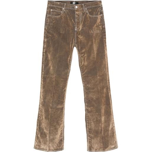AMIRI jeans svasati con ricamo - toni neutri