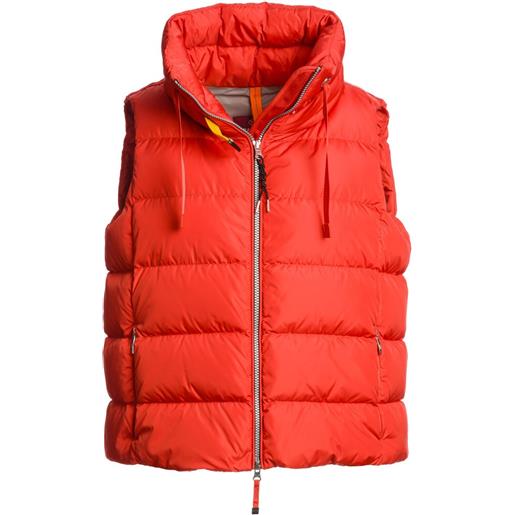 Parajumpers gilet trapuntato a collo alto - rosso