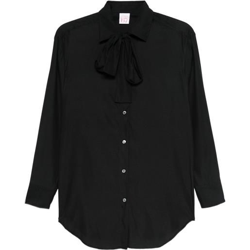 ARCHIVIO 67 camicia con fiocco - blu