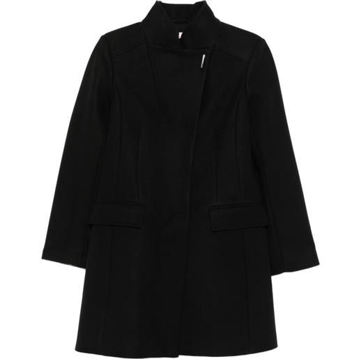 LIU JO cappotto asimmetrico a collo alto - nero