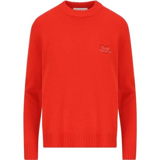 Giada Benincasa maglione con ricamo - rosso