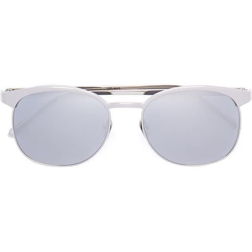 Linda Farrow occhiali da sole quadrati - effetto metallizzato