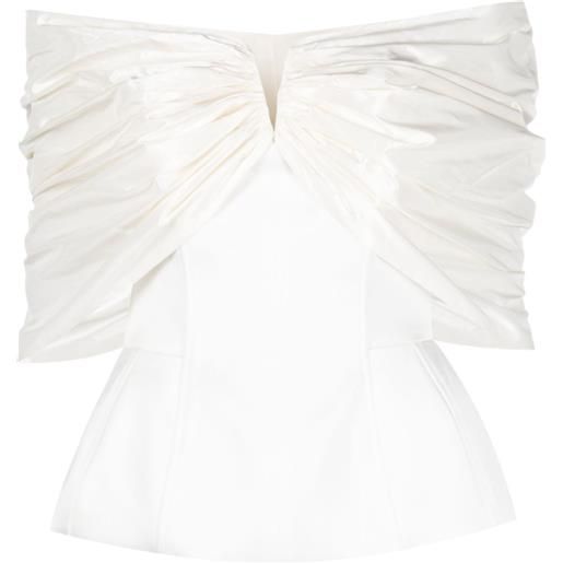 V:PM ATELIER top bela con spalle scoperte - bianco