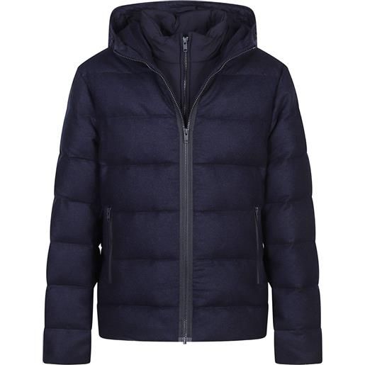 Fay giacca trapuntata con cappuccio - blu