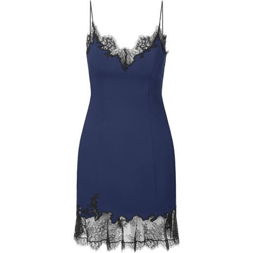STAUD abito midi con rifinitura in pizzo - blu