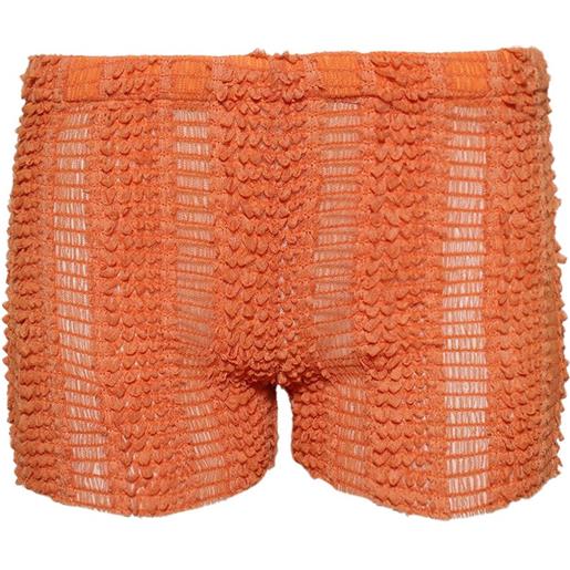 Roberta Einer shorts con ruches - arancione