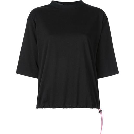 UNRAVEL PROJECT t-shirt con coulisse - nero