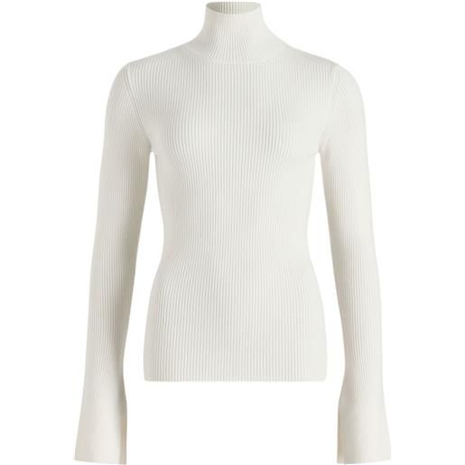 Patou maglione a collo alto - bianco