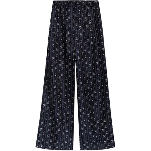 Tory Burch pantaloni con stampa paisley - blu