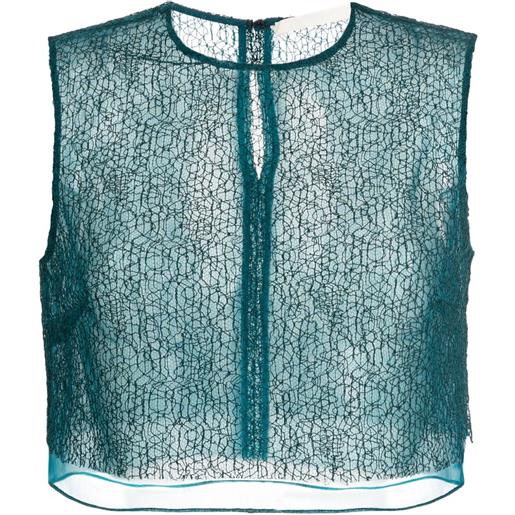 Jason Wu Collection blusa crop - verde