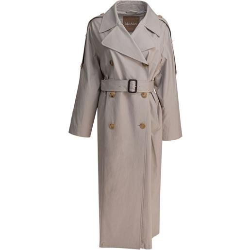 Max Mara trench doppiopetto con cintura - toni neutri