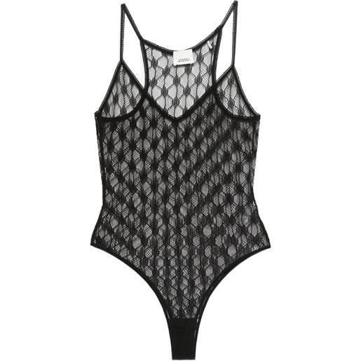 ISABEL MARANT body con motivo geometrico - nero