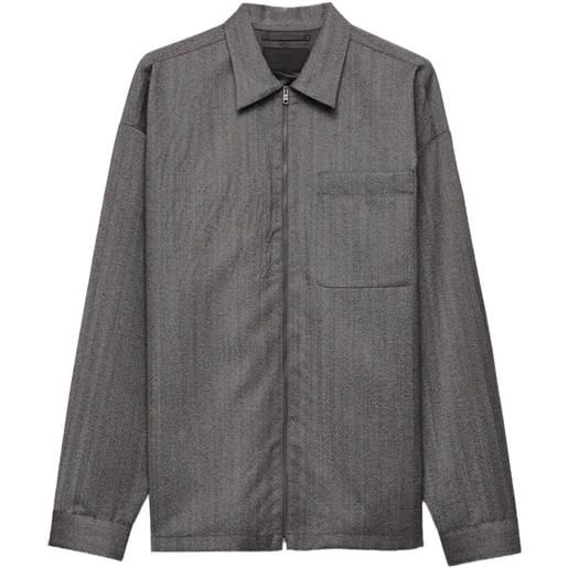 Prada wool shirt jacket
